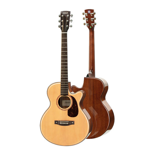 Saga SA830C 40 inches Auditorium Acoustic-electric guitar
